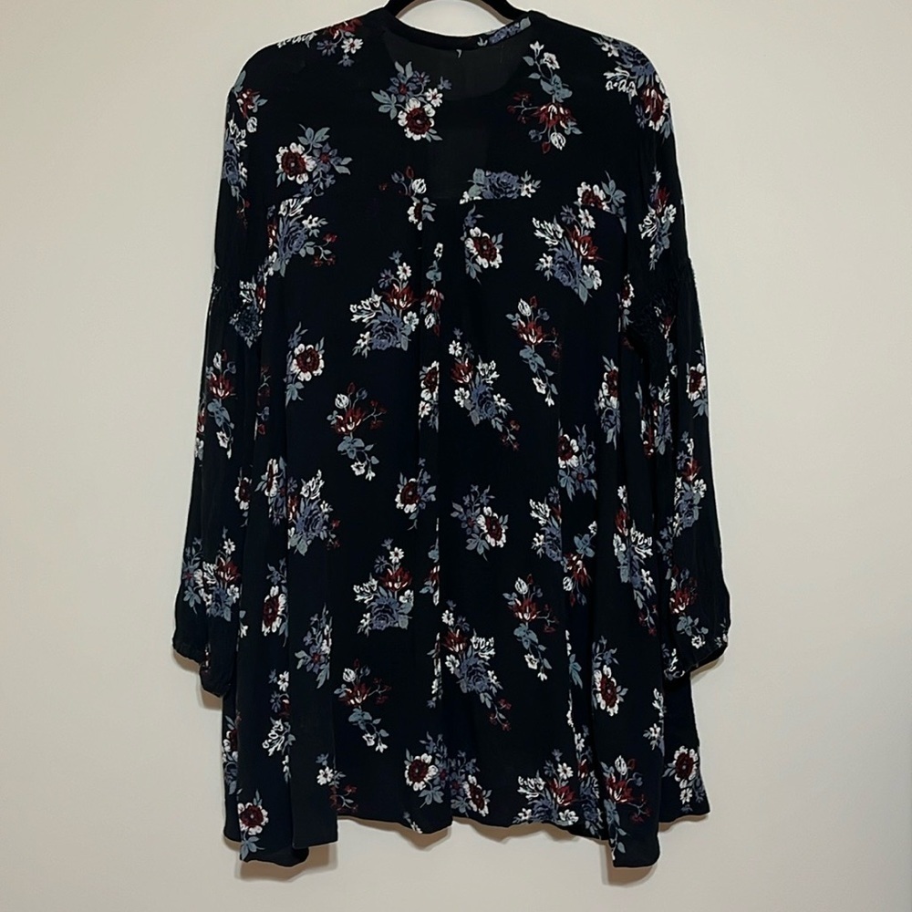 Free People Swing Out Of It Black Floral Dress Small - Picture 7 of 11